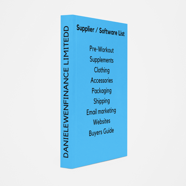 My Full Supplier / Software List
